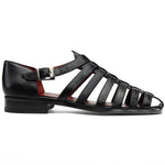 View product image 1: Marco Di Milano Albero Lizard & Goatskin Fisherman Sandal Black