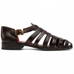 View product image 1: Marco Di Milano Albero Lizard & Goatskin Fisherman Sandal Brown