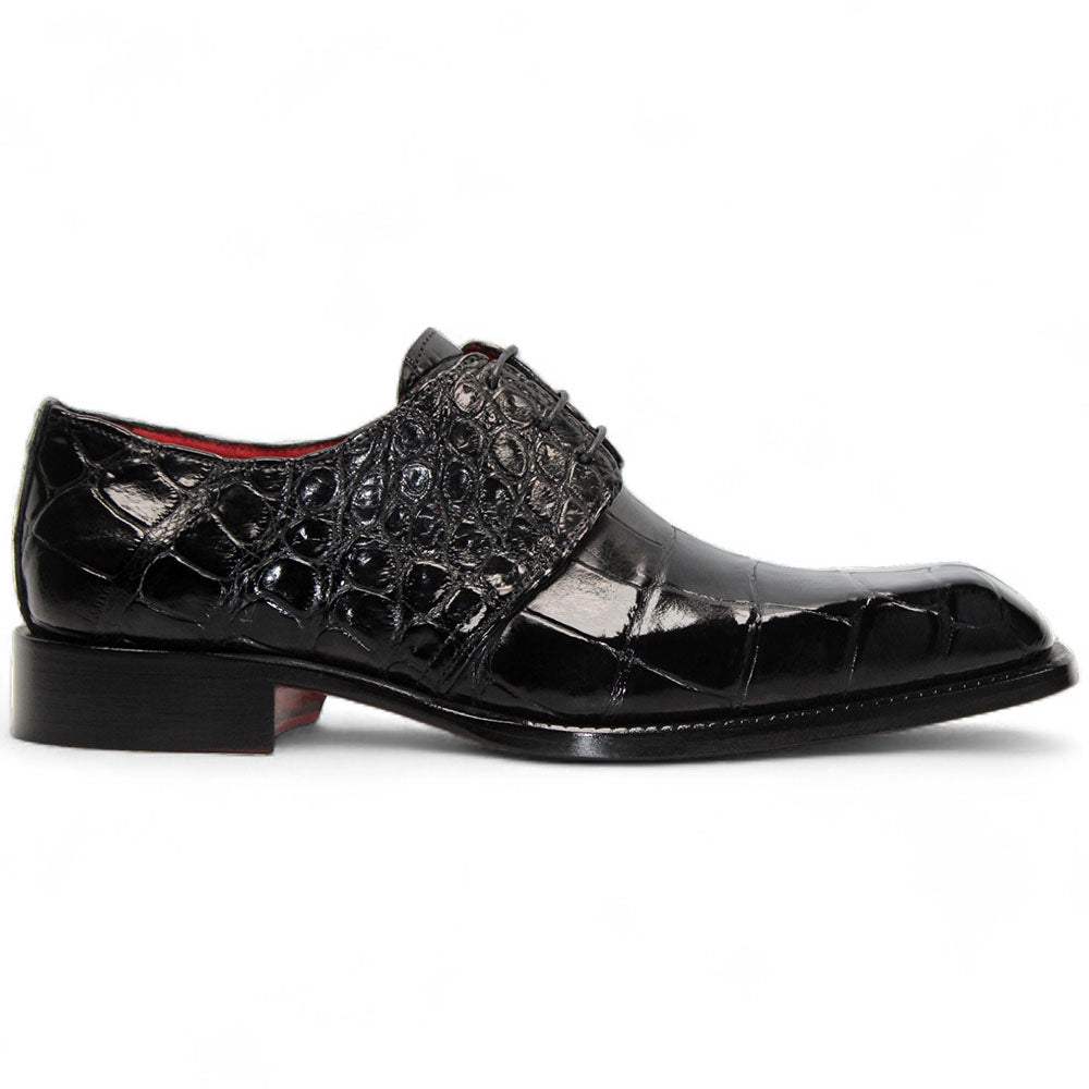 Fennix Alexander Genuine Alligator Shoes Black