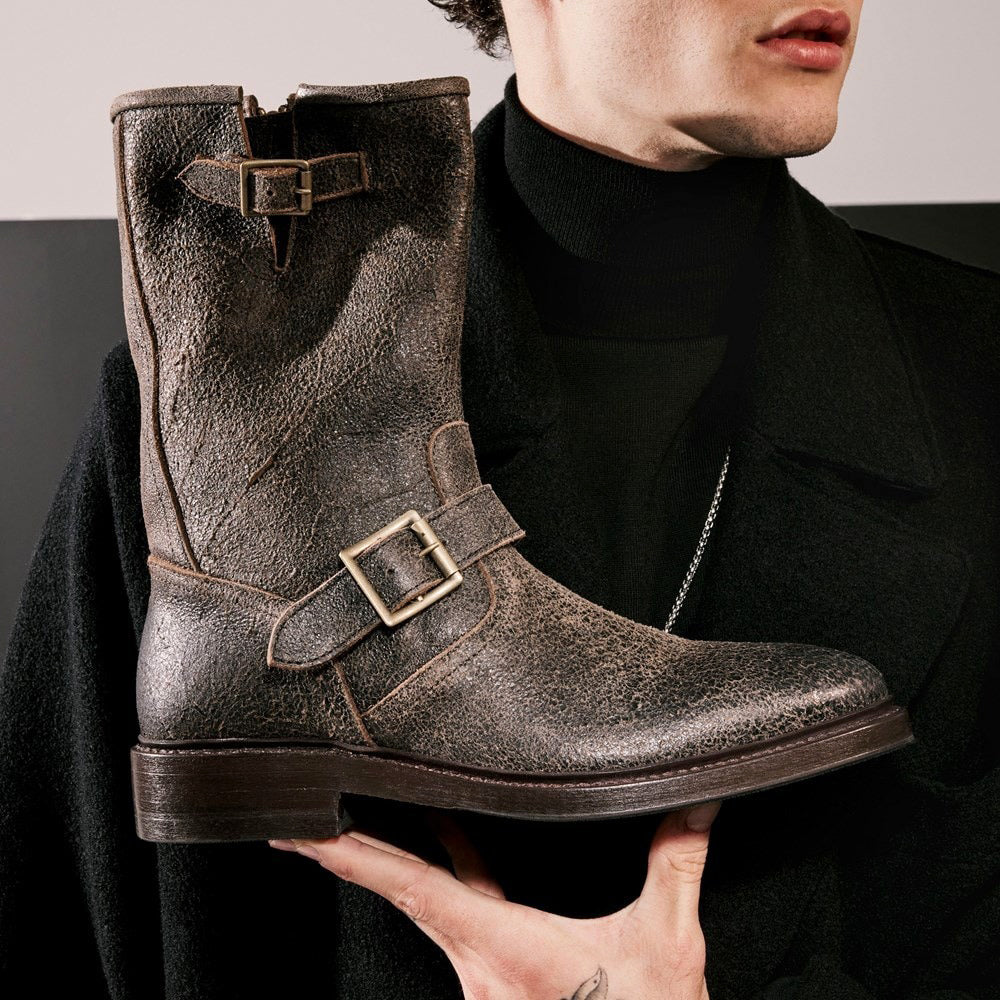 Allen Edmonds Austin Engineer Boots Husk (6580)