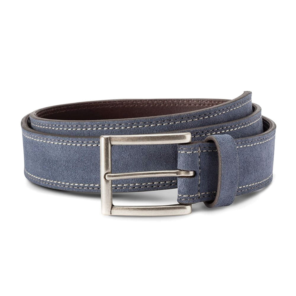 Allen Edmonds Bourbon Street Suede Dress Belt Denim Blue (1019530)
