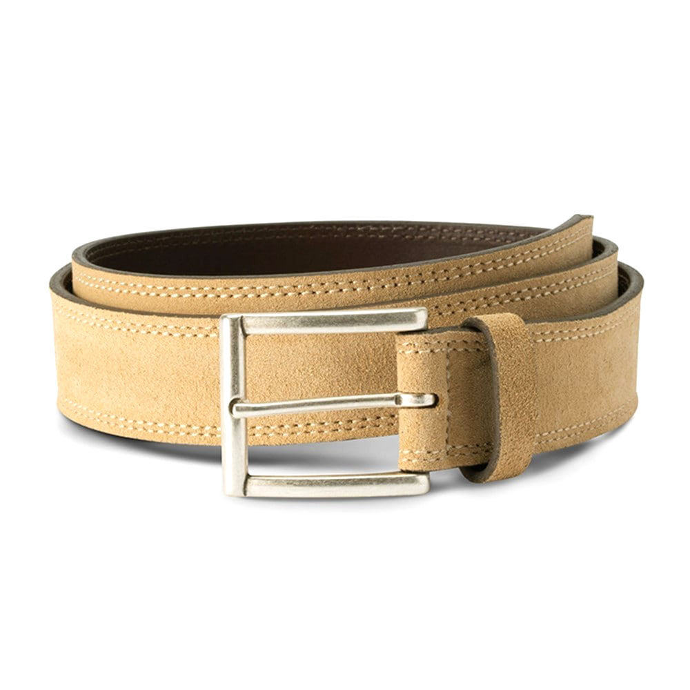 Allen Edmonds Bourbon Street Suede Dress Belt Parchment (1019531)