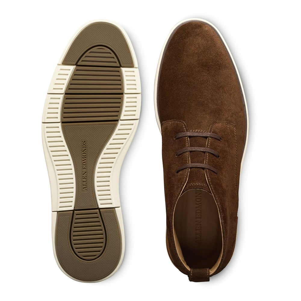 Allen Edmonds Carson Suede Hybrid Chukka Boots Polo Brown (7387)