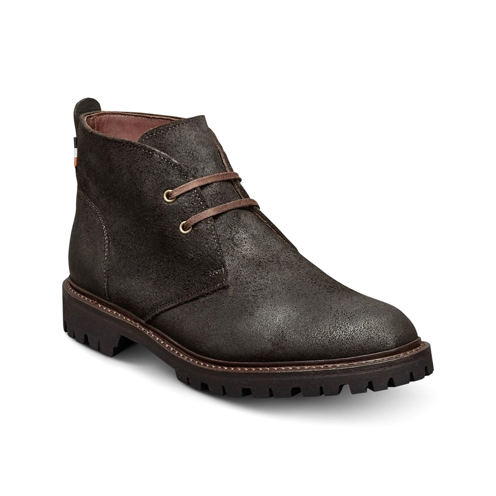 Allen Edmonds Chandler Waxed Suede Lug Chukka Boots Dark Brown