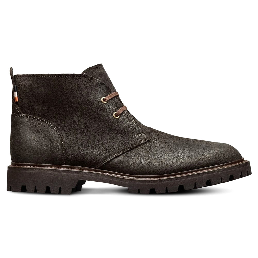 Allen Edmonds Chandler Waxed Suede Lug Chukka Boots Dark Brown (8137)