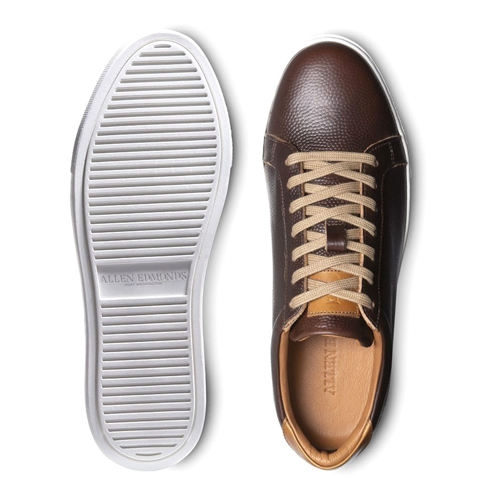Allen Edmonds Courtside Football Grain Sneaker Brown (5979)