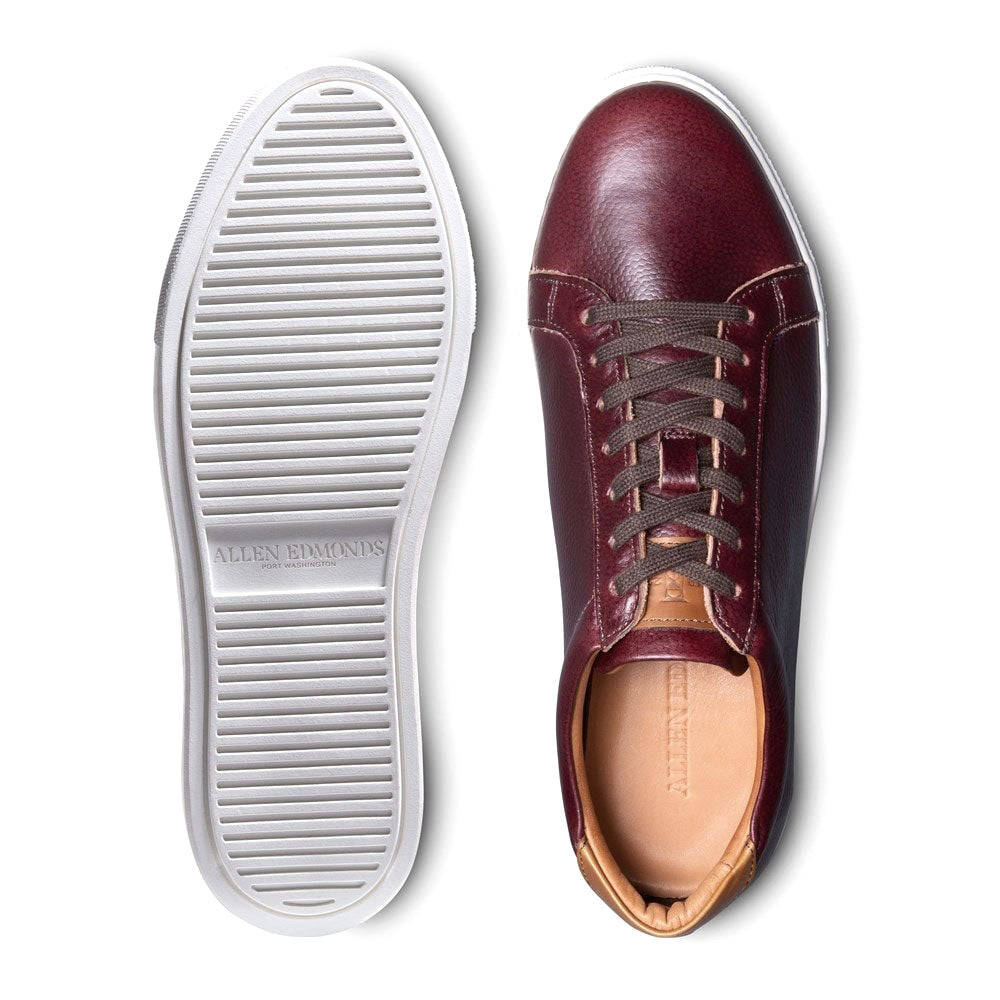 Allen Edmonds Courtside Football Grain Sneaker Burgundy (6947)