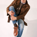 Allen Edmonds Courtside Leather Sneaker Chili (5639)