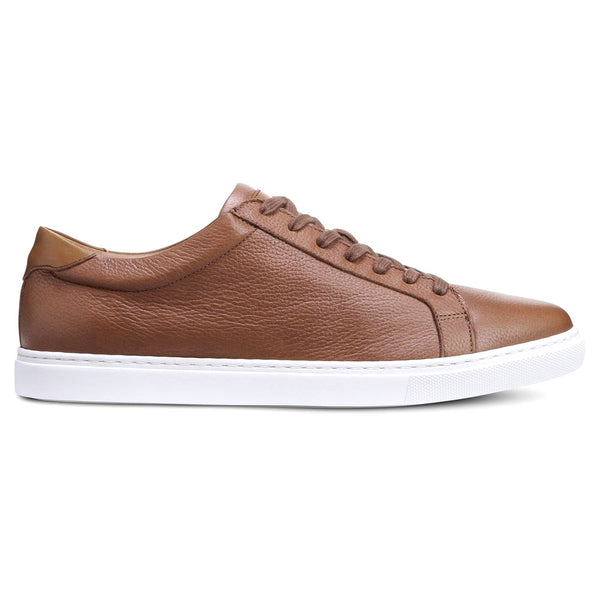 Allen Edmonds Mens 12 D Brown Leather Courtside Casual Low Top Sneakers 3578 Allen Edmonds “COURTSIDE” Men main image 3