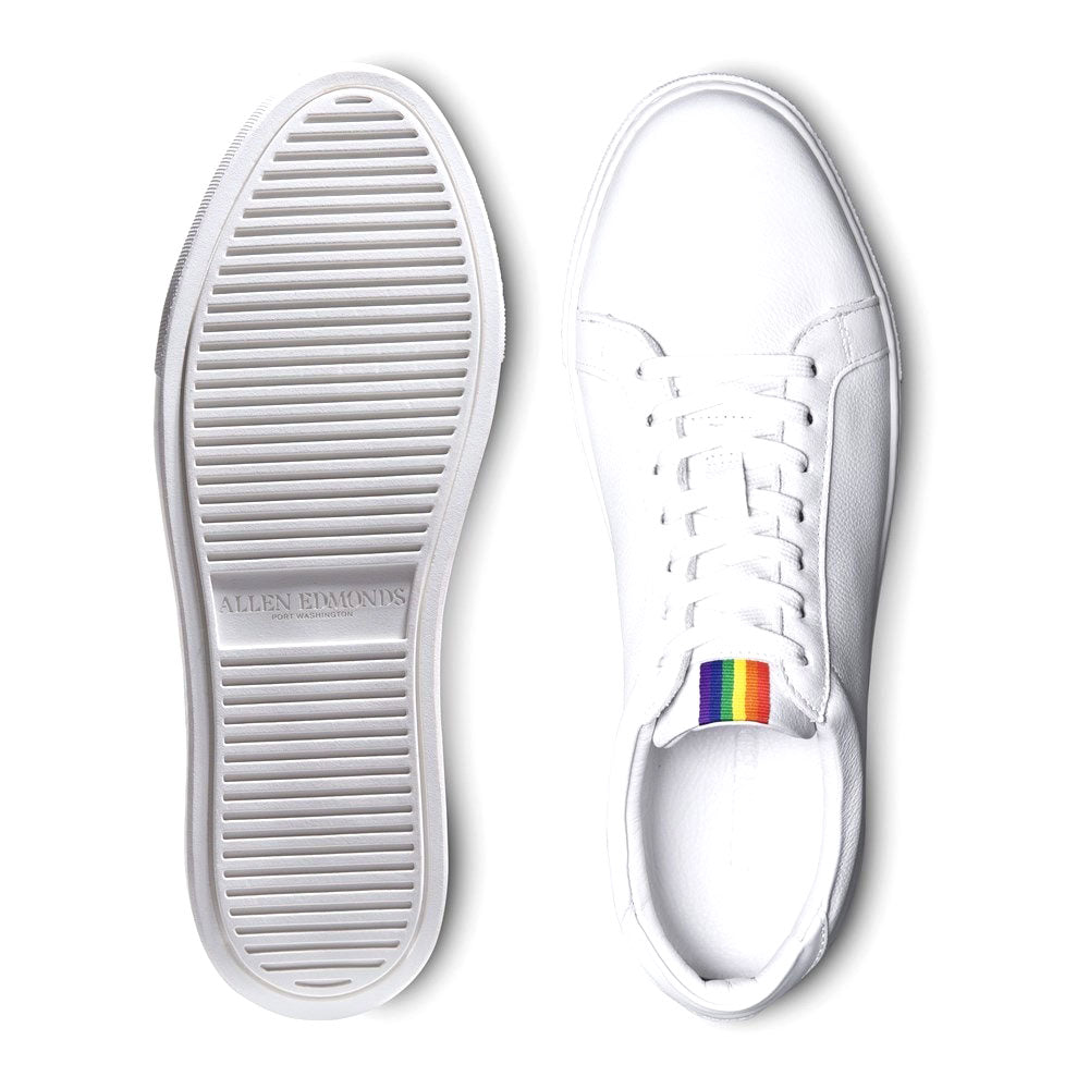 Allen Edmonds Courtside Pride Sneaker White (6917)