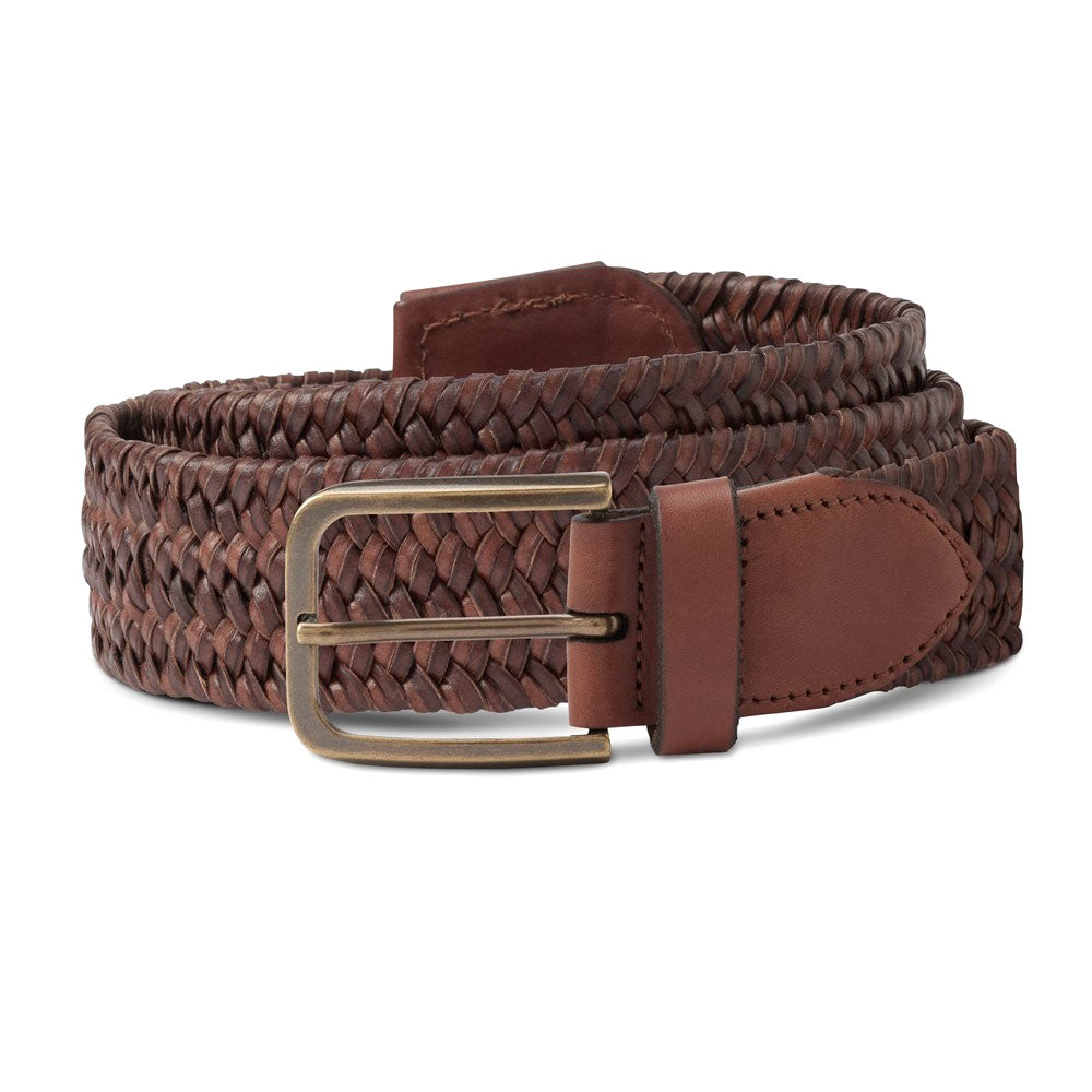 Allen Edmonds Cross Street Casual Leather Belt Brown (1021977)