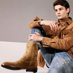 Allen Edmonds Dallas Leather Roper Boot Cheyenne Brown (6732)