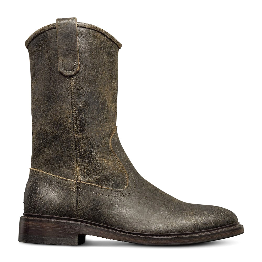 Allen Edmonds Dallas Leather Roper Boots Husk (7549) | MensDesignerShoe.com