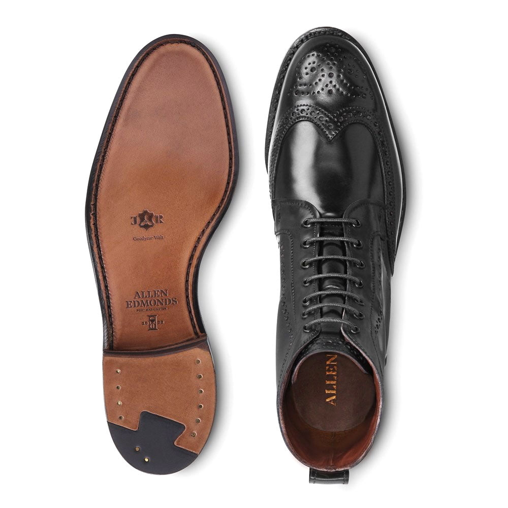 Allen Edmonds Dalton Shell Cordovan Dress Boot Black (3188)