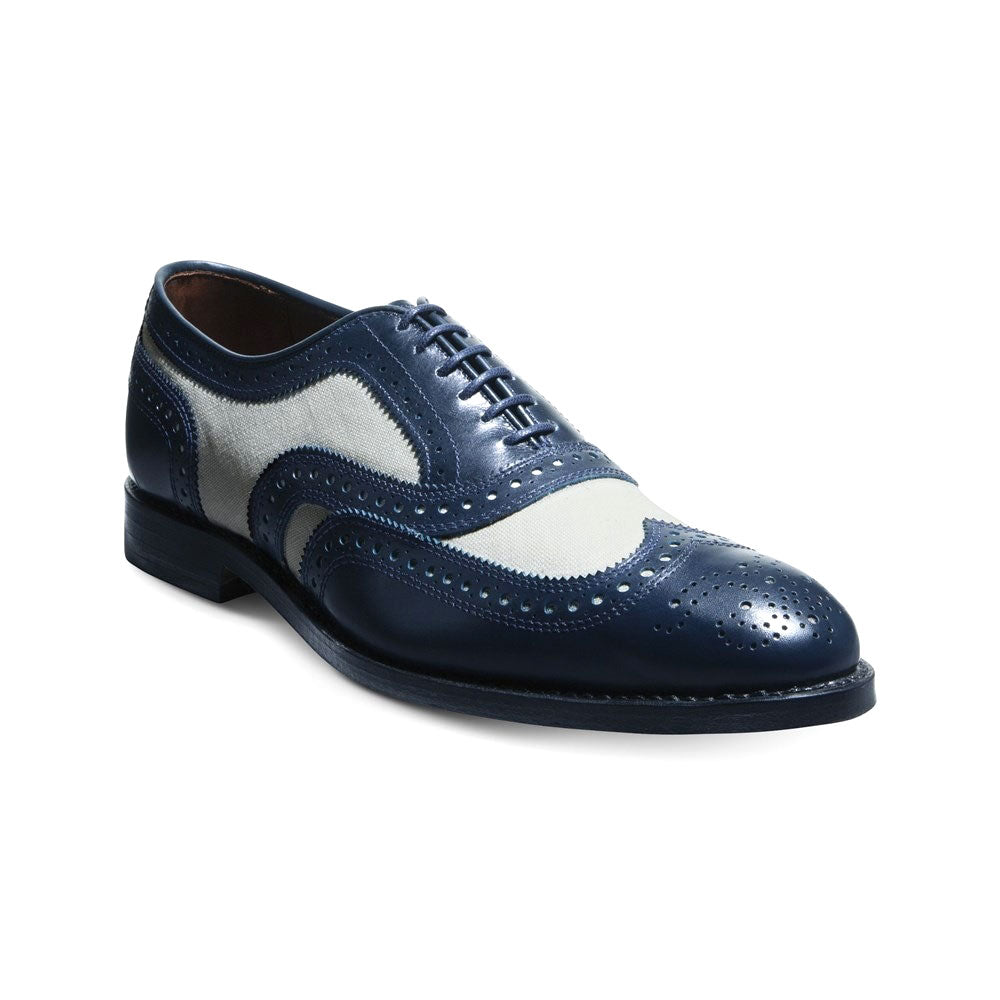 Allen Edmonds Navy Leather Oxfords Allen Edmonds Park Avenue Cap-toe Oxford Dress Boot Navy  main image 4