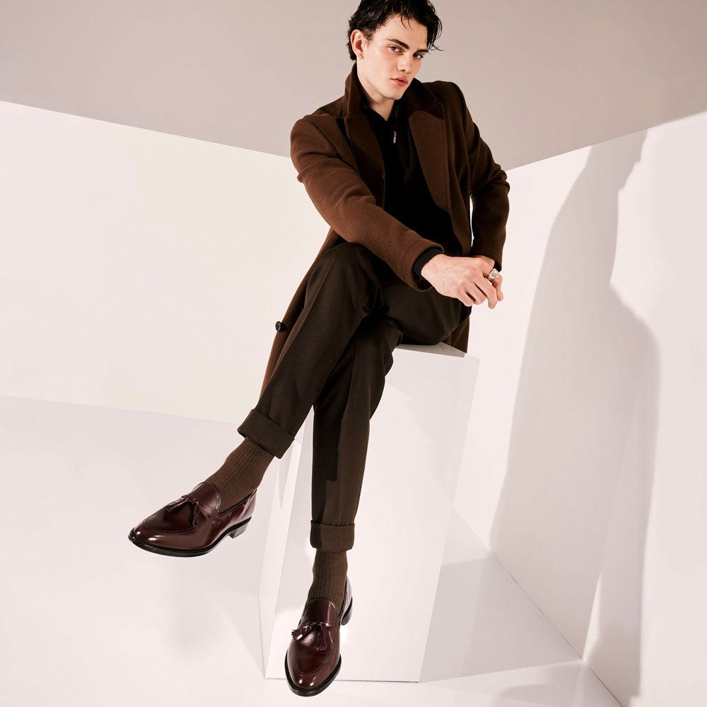 Allen Edmonds Grayson Tassel Loafer Burgundy (6714)