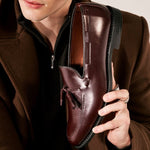Allen Edmonds Grayson Tassel Loafer Burgundy (6714)