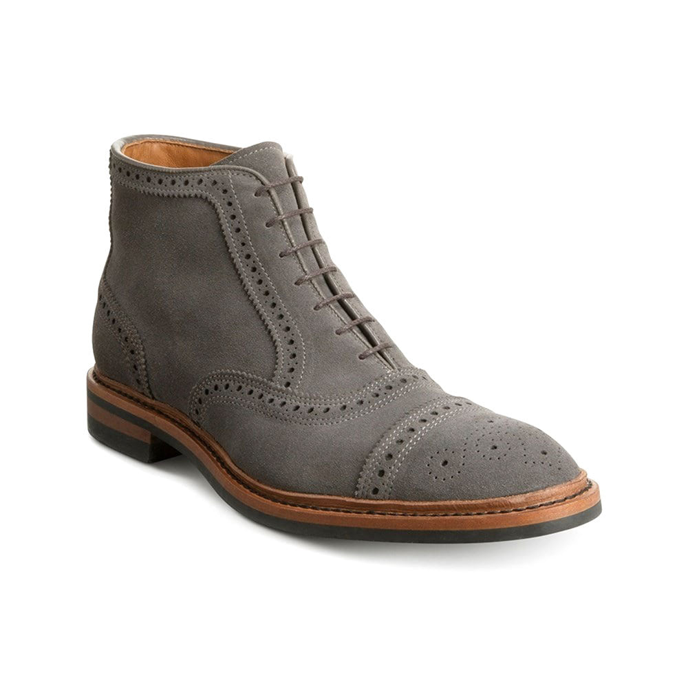 Allen Edmonds Hamilton Suede Weatherproof Oxford Dress Boot Magnet Grey (5093)