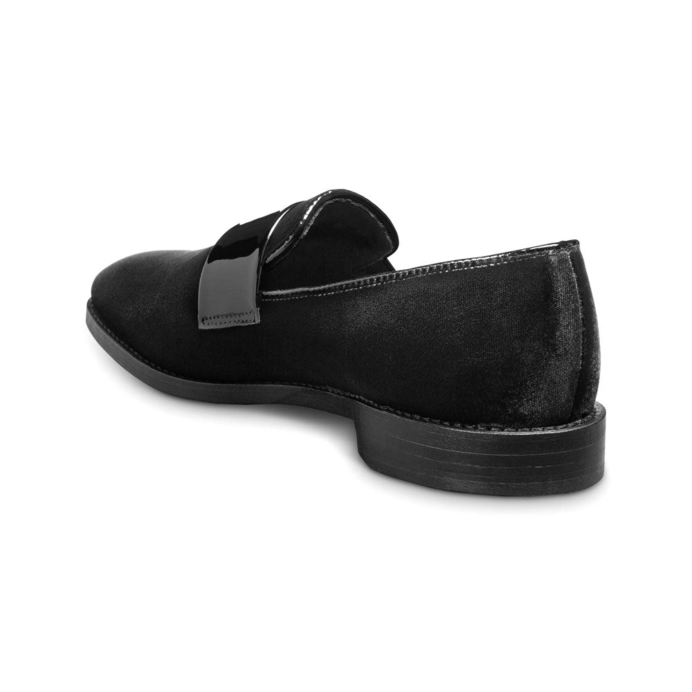 Allen Edmonds Holiday James Velvet & Patent Leather Dress Loafer Black (7327)