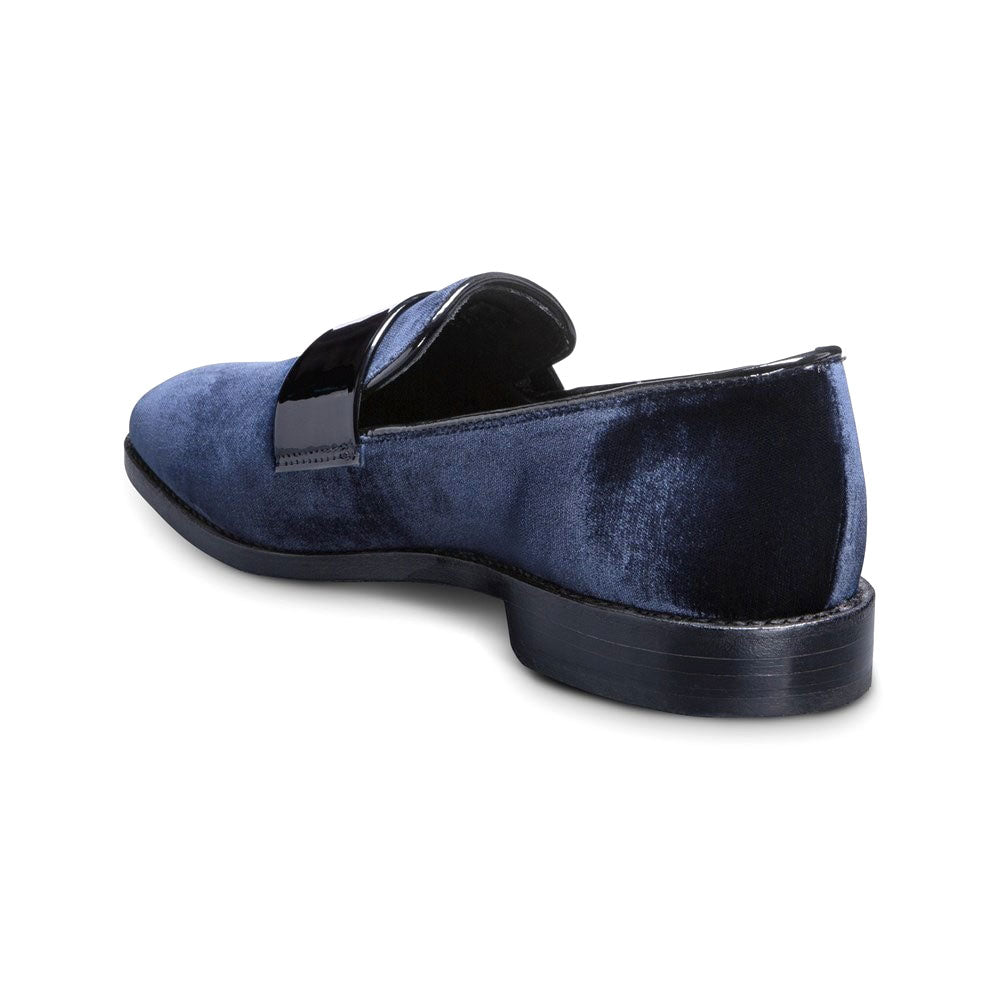 Allen Edmonds Holiday James Velvet & Patent Leather Dress Loafer Navy (7329)