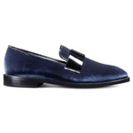 Allen Edmonds Holiday James Velvet & Patent Leather Dress Loafer Navy (7329)