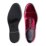 Allen Edmonds Holiday Park Avenue Velvet Cap-toe Oxford Dress Shoe Burgundy (7330)