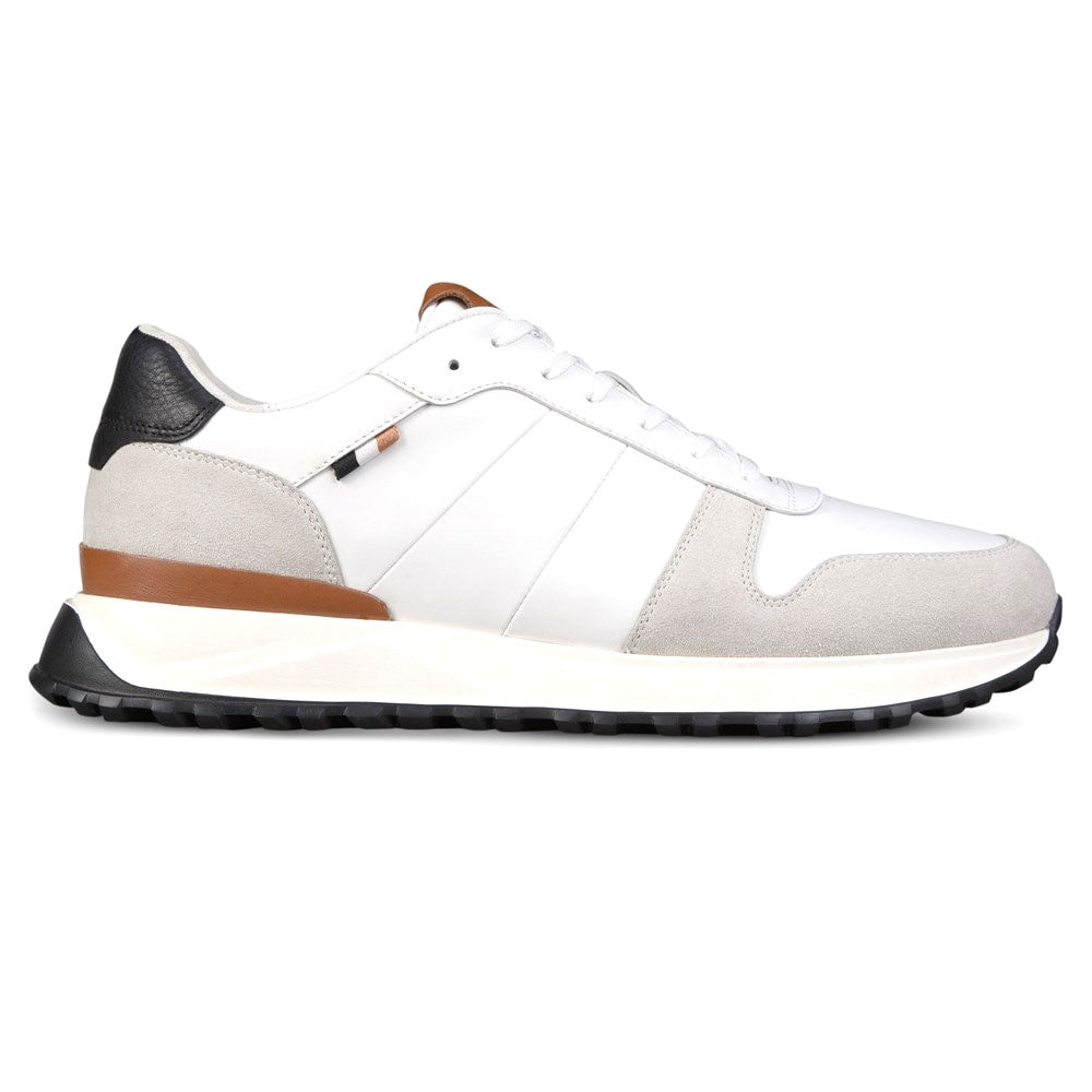 Allen Edmonds Lawson Leather Lace-up Sneaker White (6945)