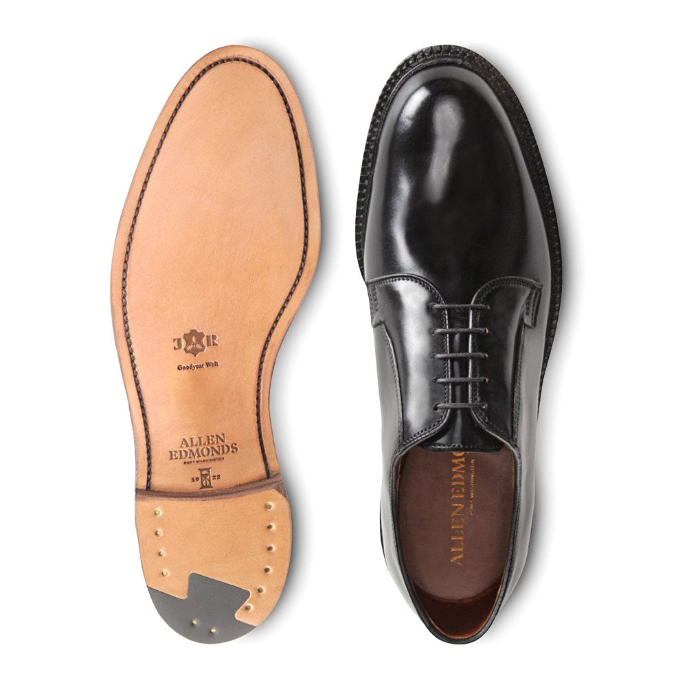 Allen Edmonds Leeds Shell Cordovan Derby Dress Shoe Black (9501)