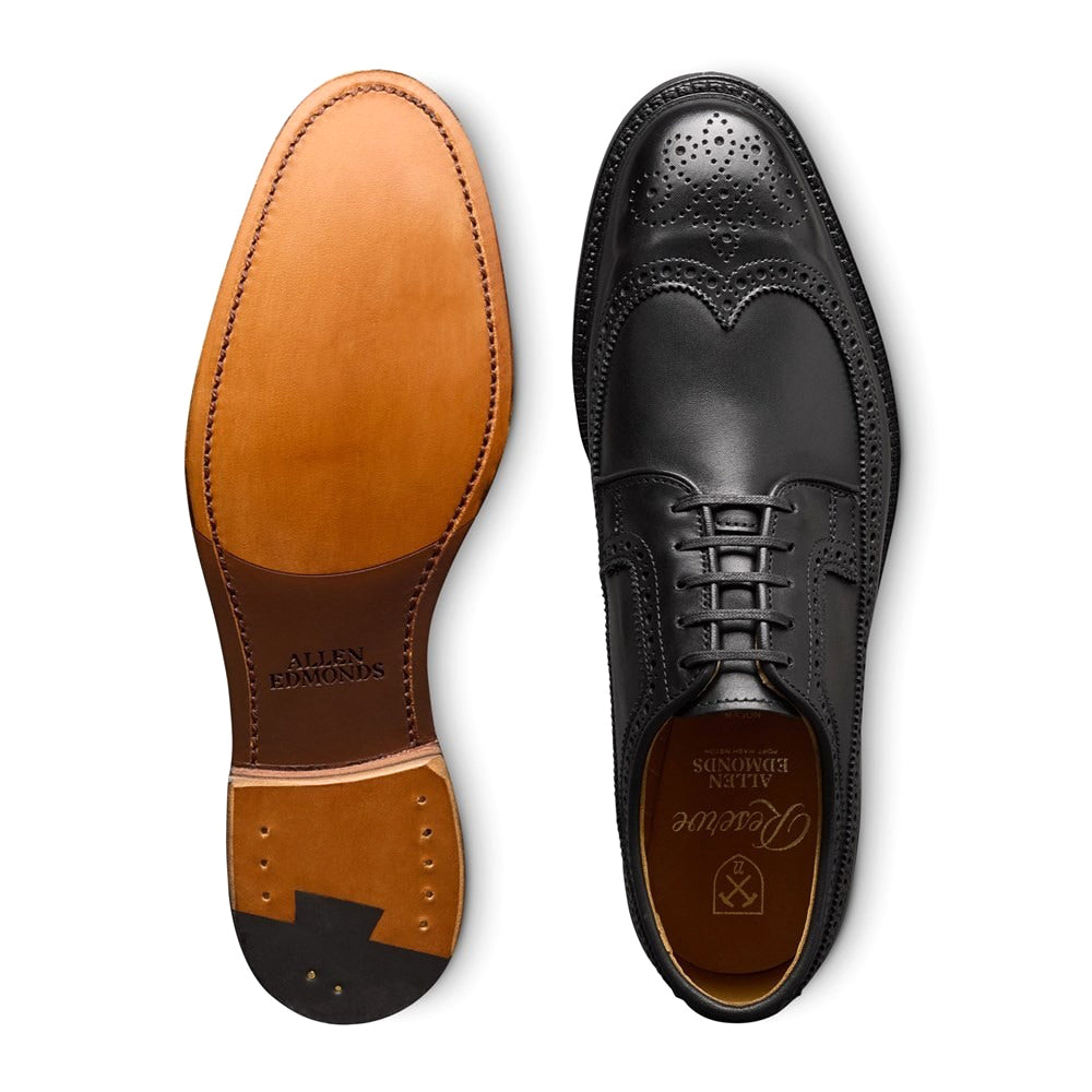Allen Edmonds Mason Reserve Wingtip Derby Dress Shoes Black (7694
