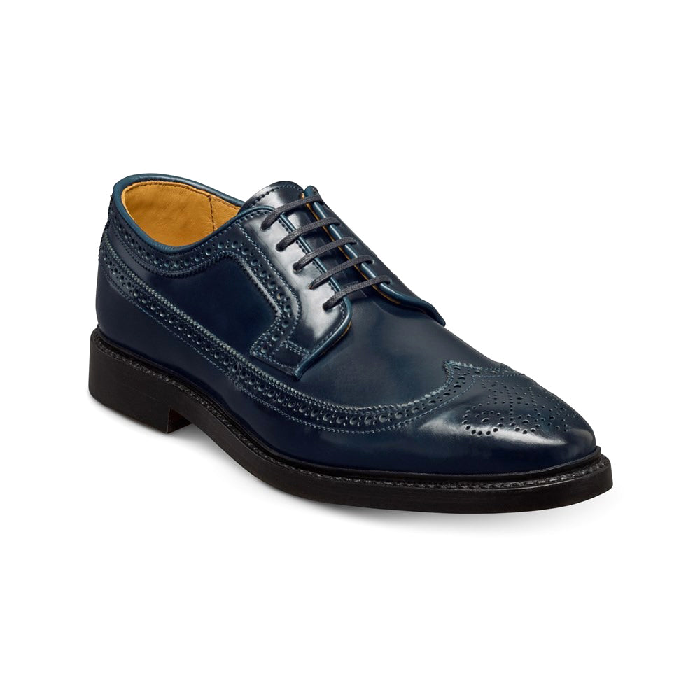 Allen Edmonds Mason Reserve Wingtip Derby Dress Shoes Navy Cordovan (7698)