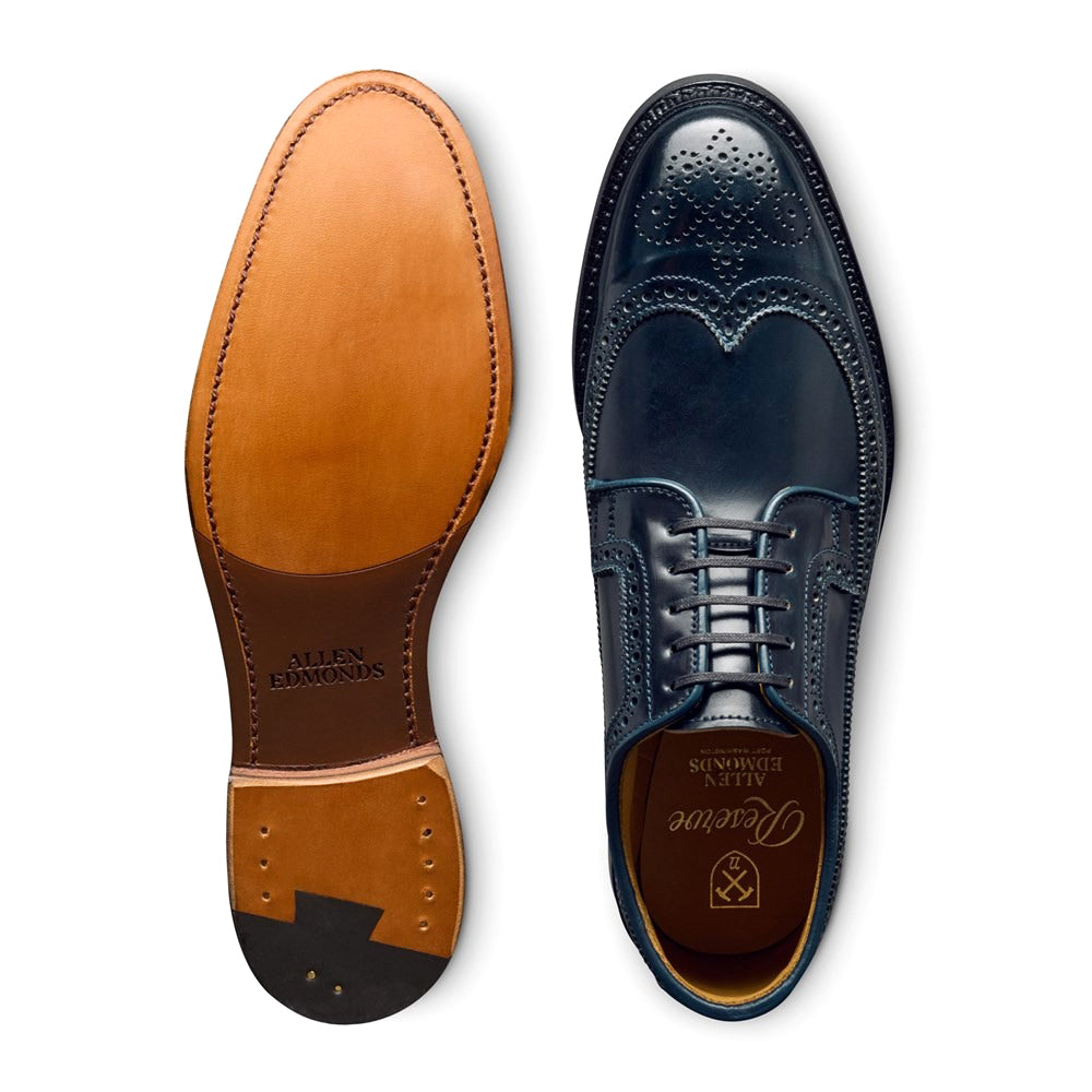 Allen Edmonds Mason Reserve Wingtip Derby Dress Shoes Navy