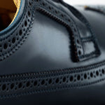 Allen Edmonds Mason Reserve Wingtip Derby Dress Shoes Navy Cordovan (7698)