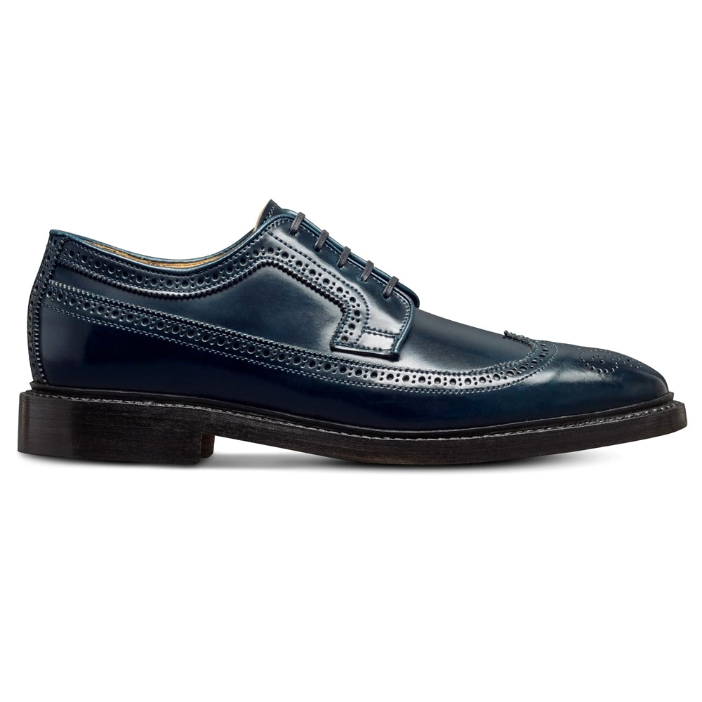 Allen Edmonds Mason Reserve Wingtip Derby Dress Shoes Navy Cordovan (7698)
