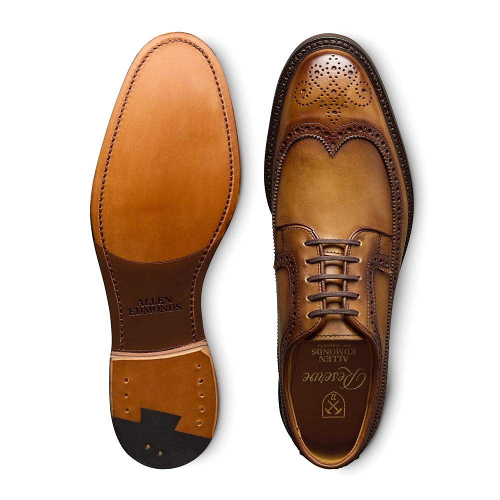 Allen Edmonds Mason Reserve Wingtip Derby Dress Shoe in Walnut Leather, size 8.0 E Allen Edmonds Mason Reserve Wingtip Derby Dress Shoe in Walnut Leather, size 8.0 E