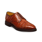Allen Edmonds Maxwell Reserve Crocodile Plain-toe Derby Dress Shoes Chili Croc (7717)