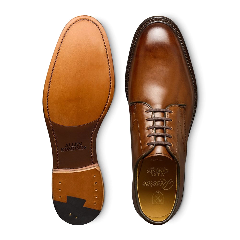 Allen Edmonds Maxwell Reserve Plain-toe Derby Dress Shoes Chili (7714)