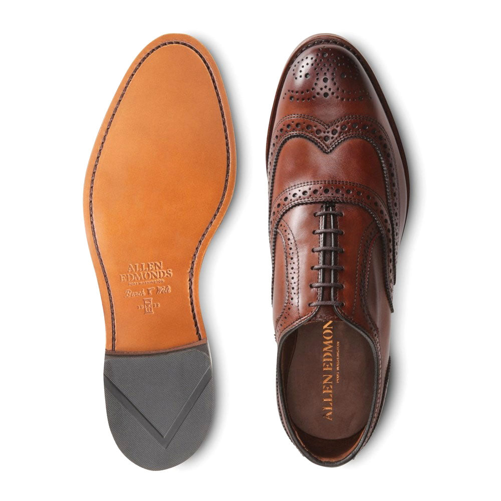 Allen Edmonds McAllister Wingtip Oxford Dress Shoe Dark Chili (6202)