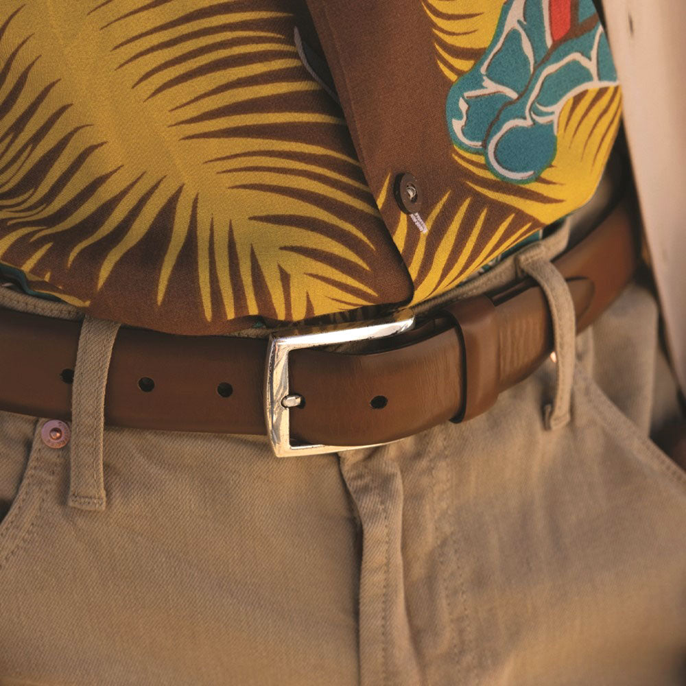 Allen Edmonds Midland Avenue Dress Belt Walnut Brown (19090)
