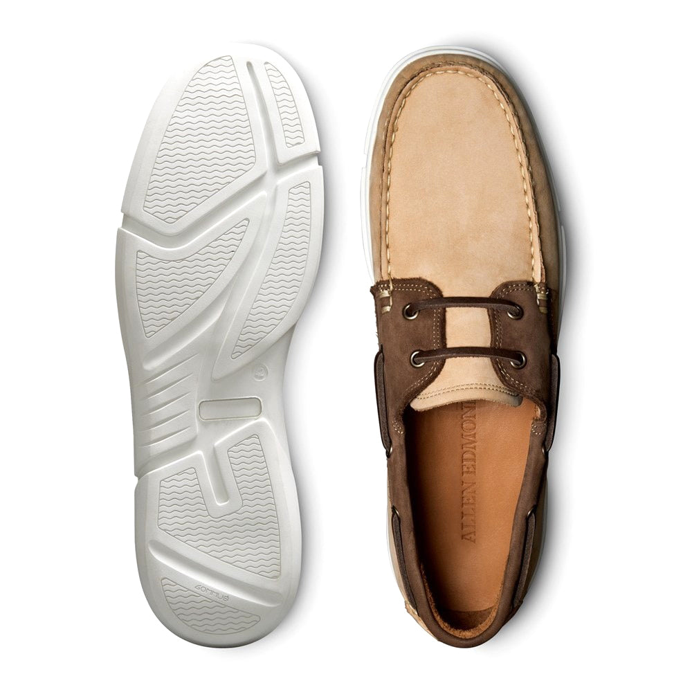 Allen Edmonds Miles Suede Boat Shoes Sandstone (6364)