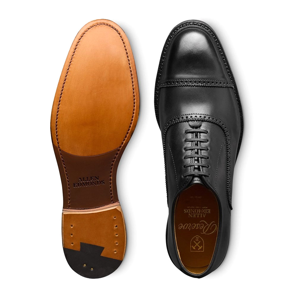 Allen Edmonds Murray Reserve Cap-toe Oxford Dress Shoes Black (7700)