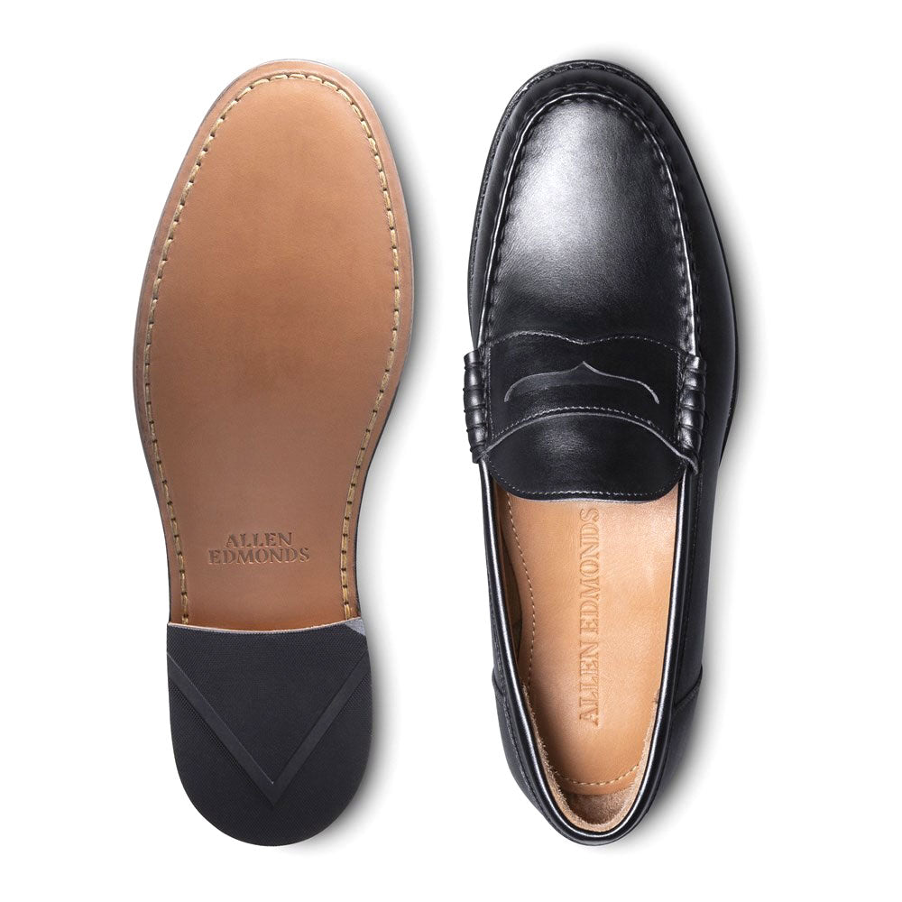 Allen Edmonds Newman Penny Loafer Black (6729) | MensDesignerShoe.com