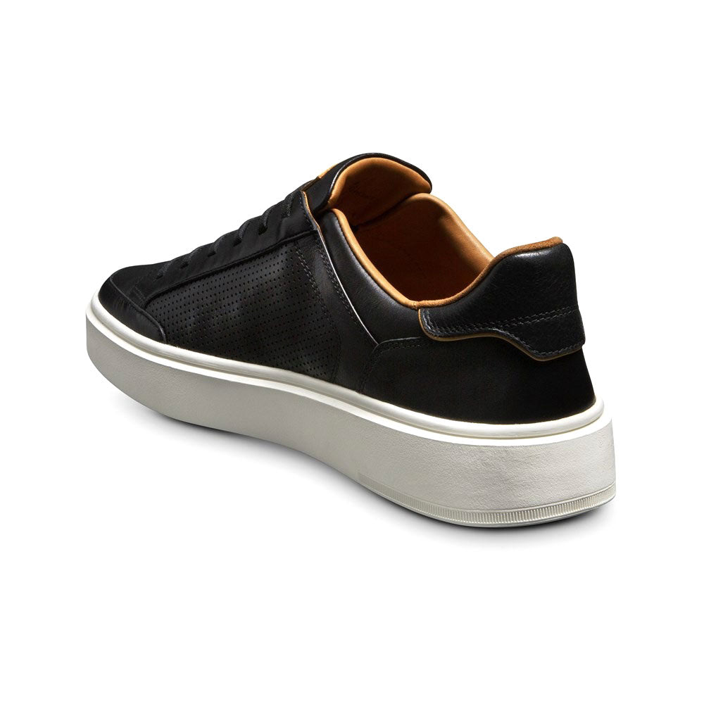 Allen Edmonds Oliver Leather Slip-on Stretch-lace Sneaker Black (6366)