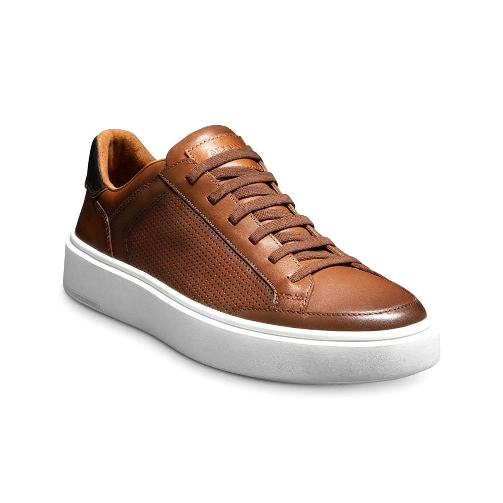 Allen Edmonds Oliver Leather Slip-on Stretch-lace Sneaker Luggage Tan (6906)