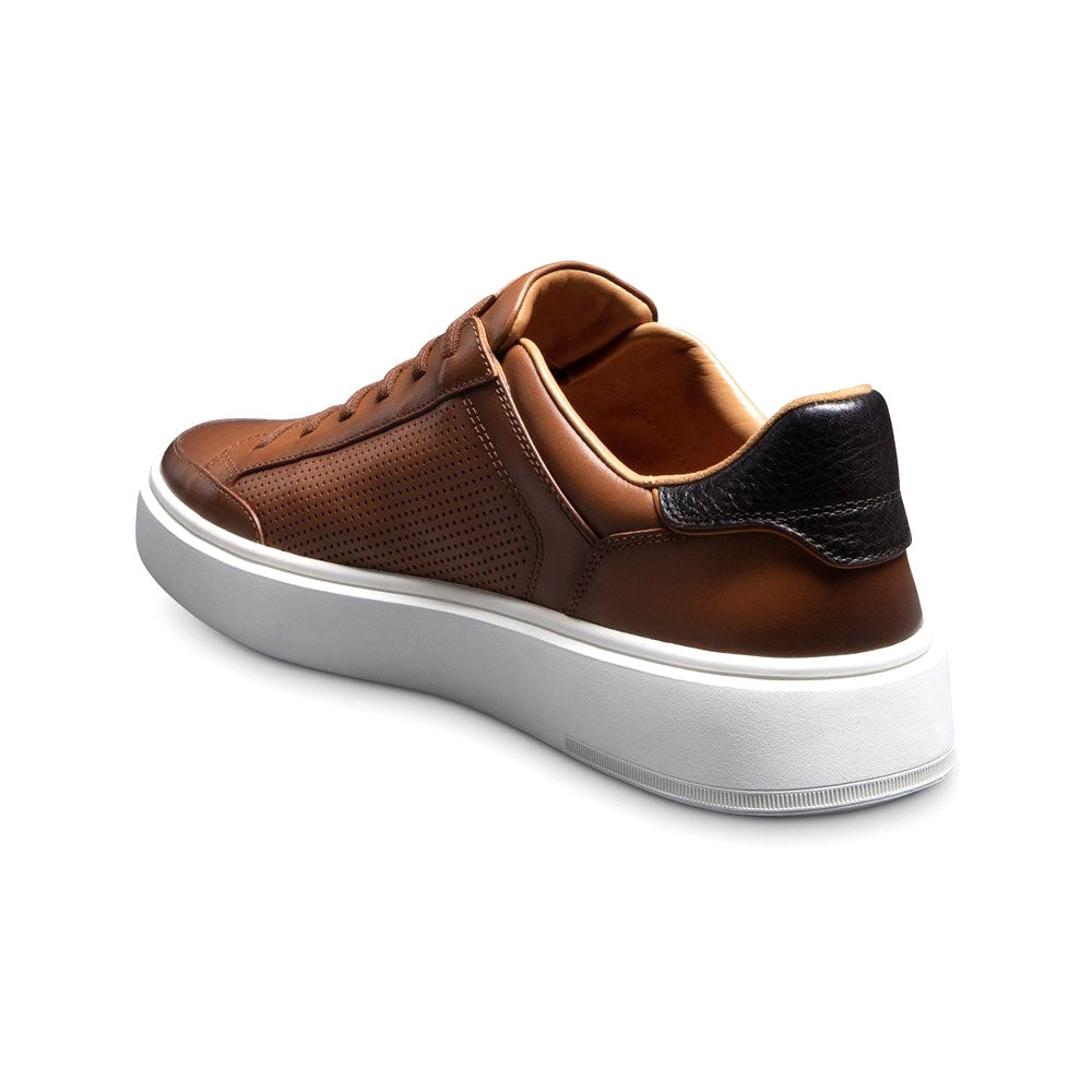 Allen Edmonds Oliver Leather Slip-on Stretch-lace Sneaker Luggage Tan (6906)
