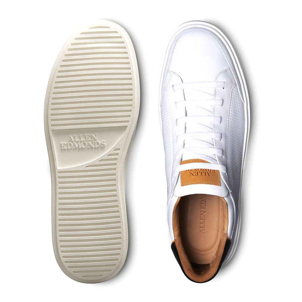 Allen Edmonds Leather Sneaker White Size 10.5D