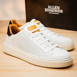 Allen Edmonds Oliver Leather Slip-on Stretch-lace Sneaker White (6152)