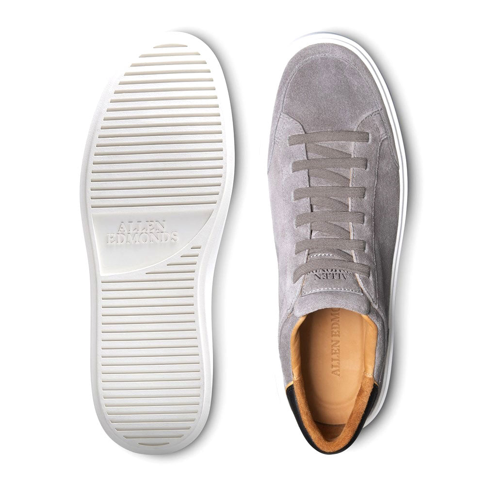 Allen Edmonds Oliver Suede Slip-on Stretch-lace Sneaker Grey (6916)