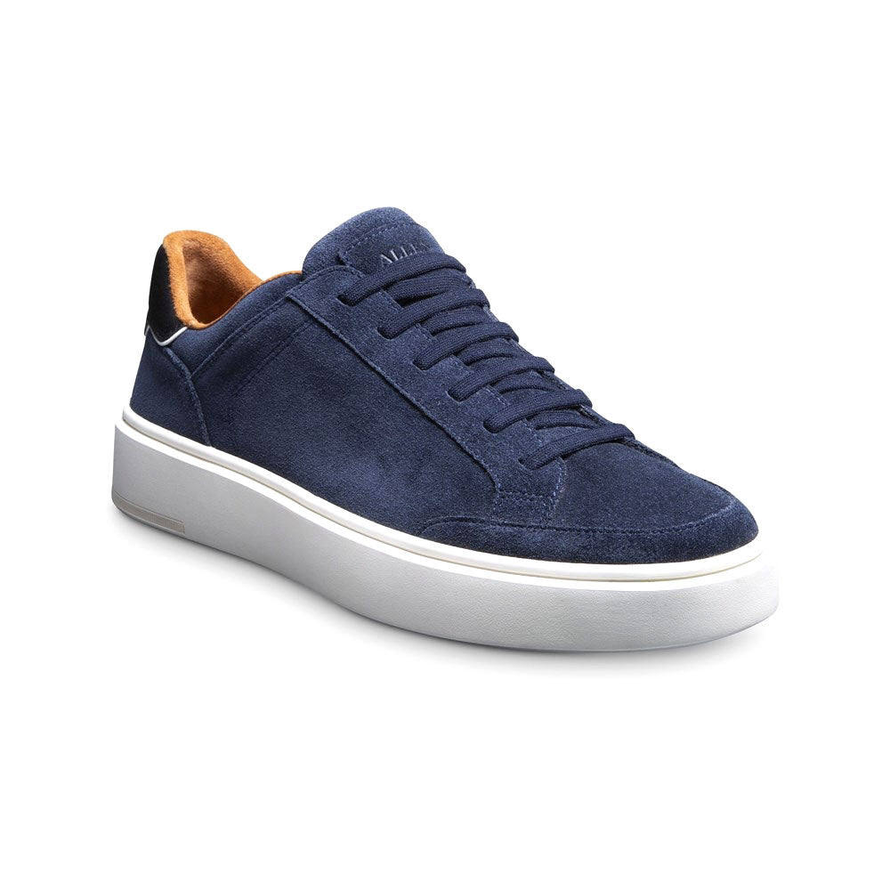 Allen Edmonds Oliver Suede Slip-on Stretch-lace Sneaker Navy (7165)