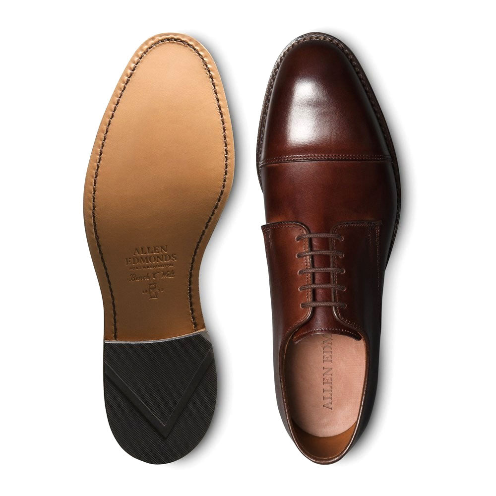 Allen Edmonds Park Avenue Cap-toe Derby Dress Shoe Mahogany (6800