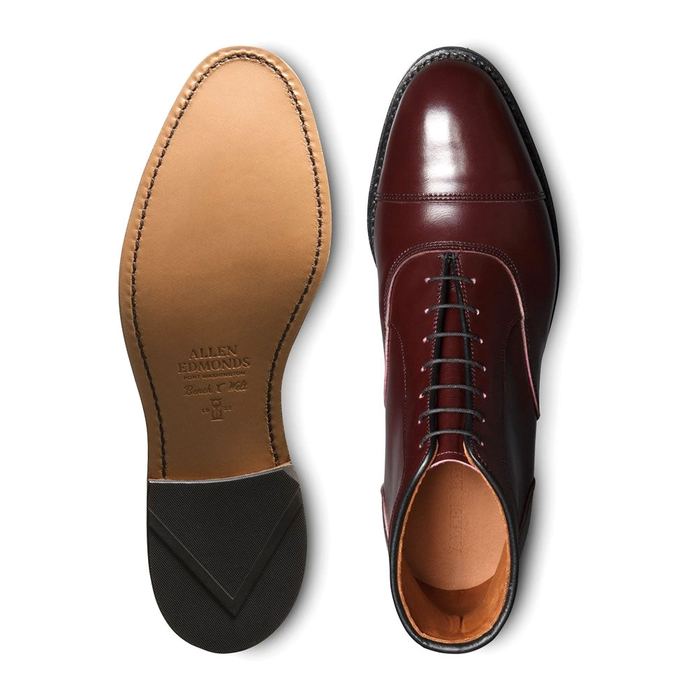 Allen Edmonds Park Avenue Cap Toe Oxford Dress Boot Burgundy (6783)